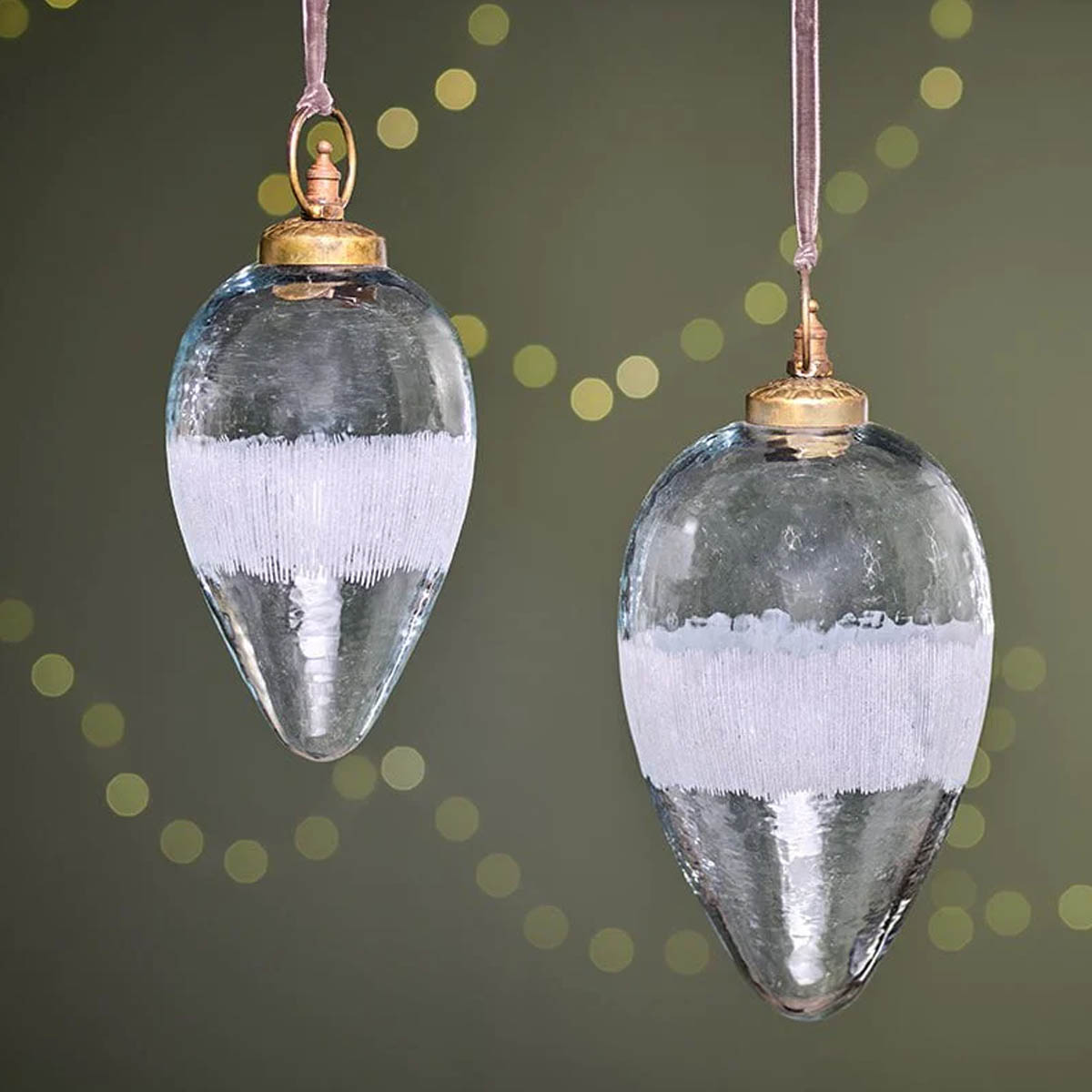 Anara Etched Giant Drop Baubles